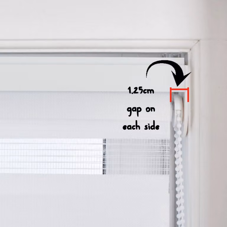 Furnished Zebra Striped Day and Night Roller Blind in Black, Width: 105 cm, Drop: 210 cm