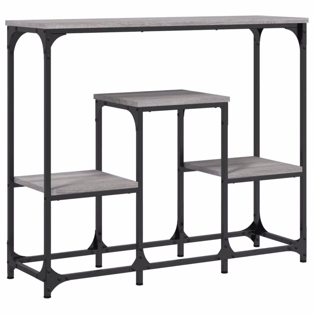 Berkfield Home Console Table in Grey Sonoma, W: 89.5 cm, D: 28 cm, H: 76 cm – 2
