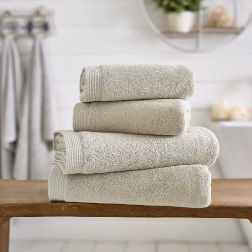 Deyongs The Lyndon Company Egyptian Spa Towel, 100% Combed Cotton, 700gsm, White or Beige – 2