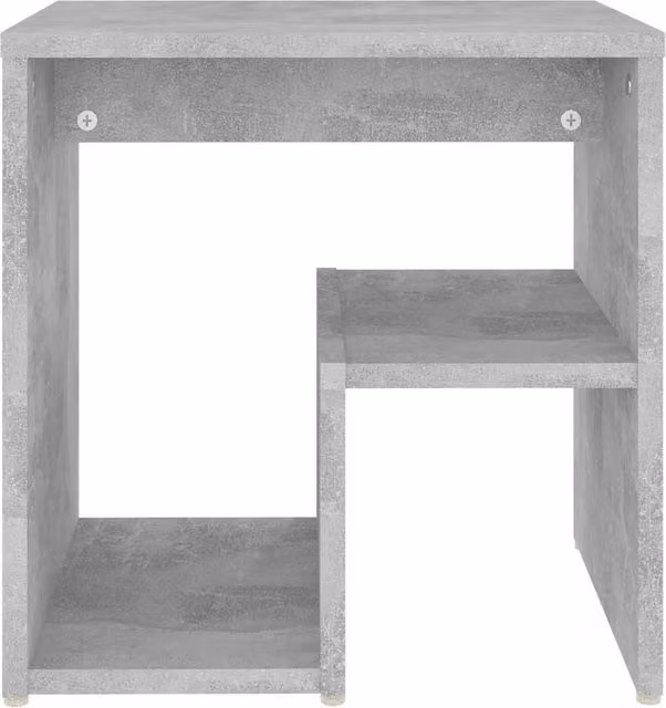 Berkfield Home Durable Bed Cabinet in Concrete Grey, W/D/H: 40 x 30 x 40 cm
