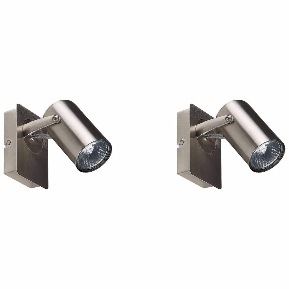 Wyld and Coco Silver Industrial Metal Wall Lamps with Adjustable Arms (Pair) – 2
