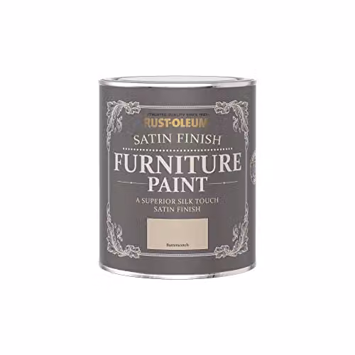 Rust-Oleum Satin Furniture and Skirting Board Paint, Butterscotch Yellow, 750ml – 2