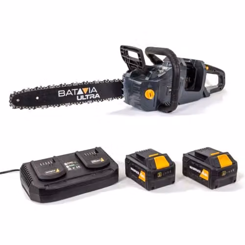 Batavia 36V Brushless 18 Inch Chainsaw Kit in Orange with Rechargeable Battery – 1