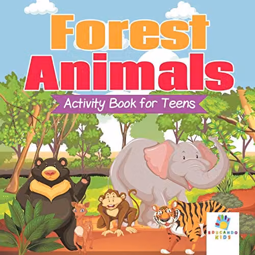 Educando Kids Forest Animals Activity Book, Multicolour