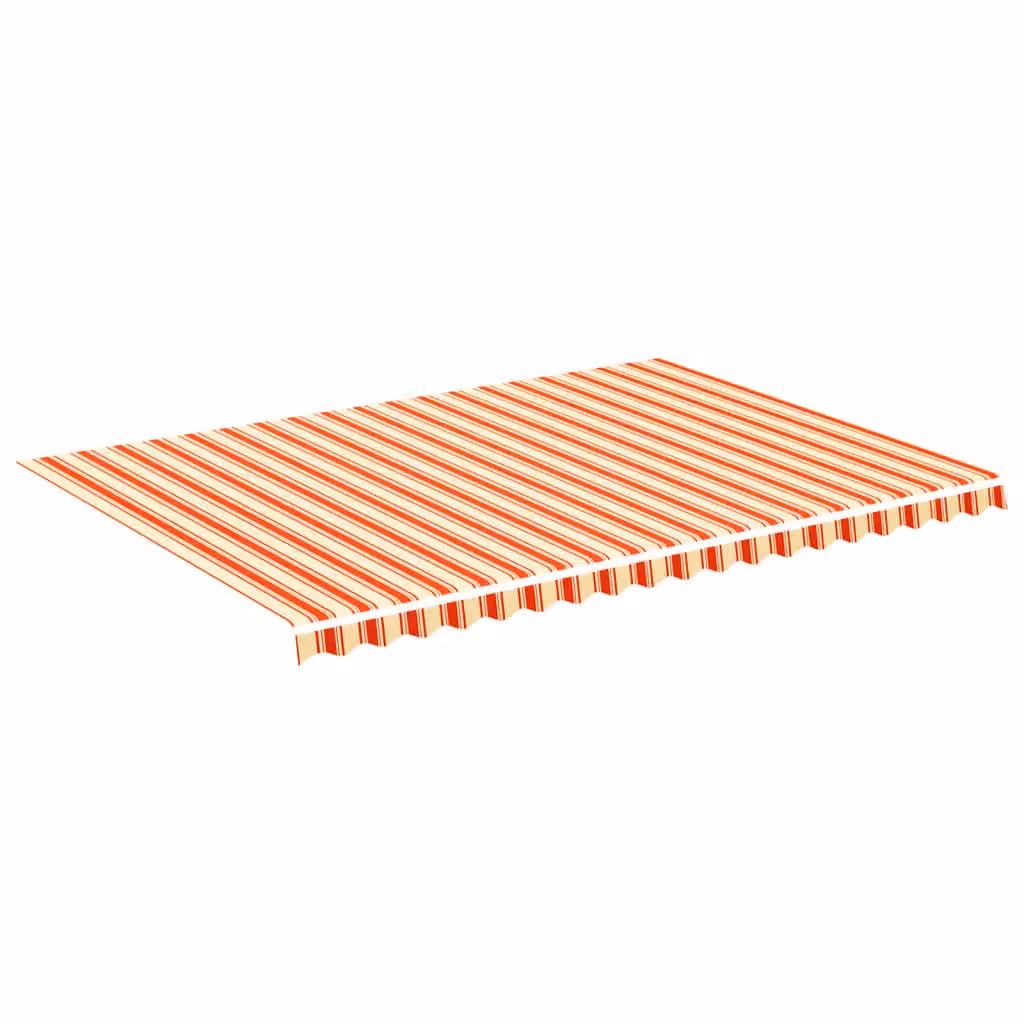 Berkfield Home Replacement Awning Fabric in Yellow and Orange, Polyester, 5 x 3.5 m – 2