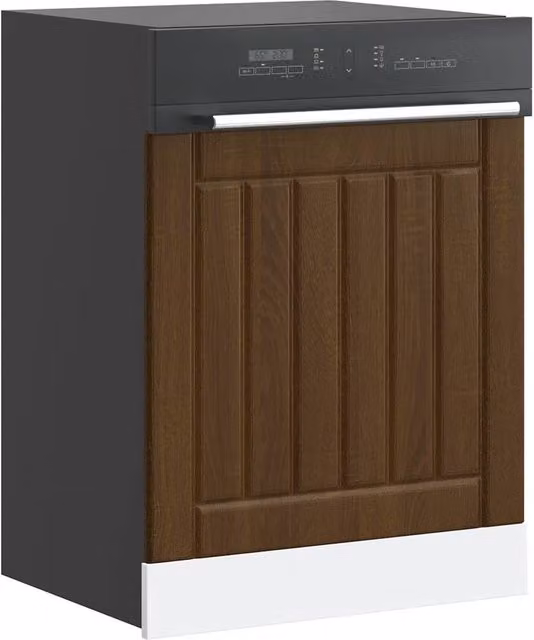 Berkfield Home Lucca Dishwasher Panel in Brown Oak Engineered Wood
