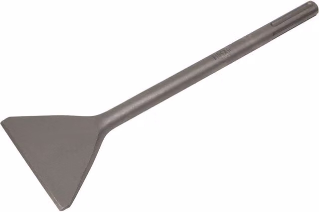 Loops Steel Demolition Breaker Impact Chisel with SDS Max Shank, Grey, W: 35 mm, H: 112 mm