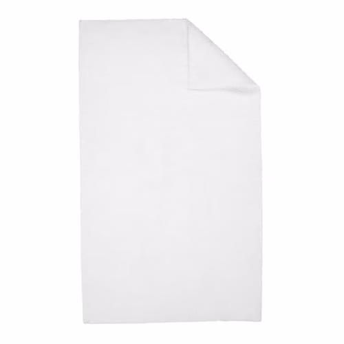 Christy Reversible Cotton Bath Mat, White, W/D/H: 80.0 x 50.0 x 5.08 cm