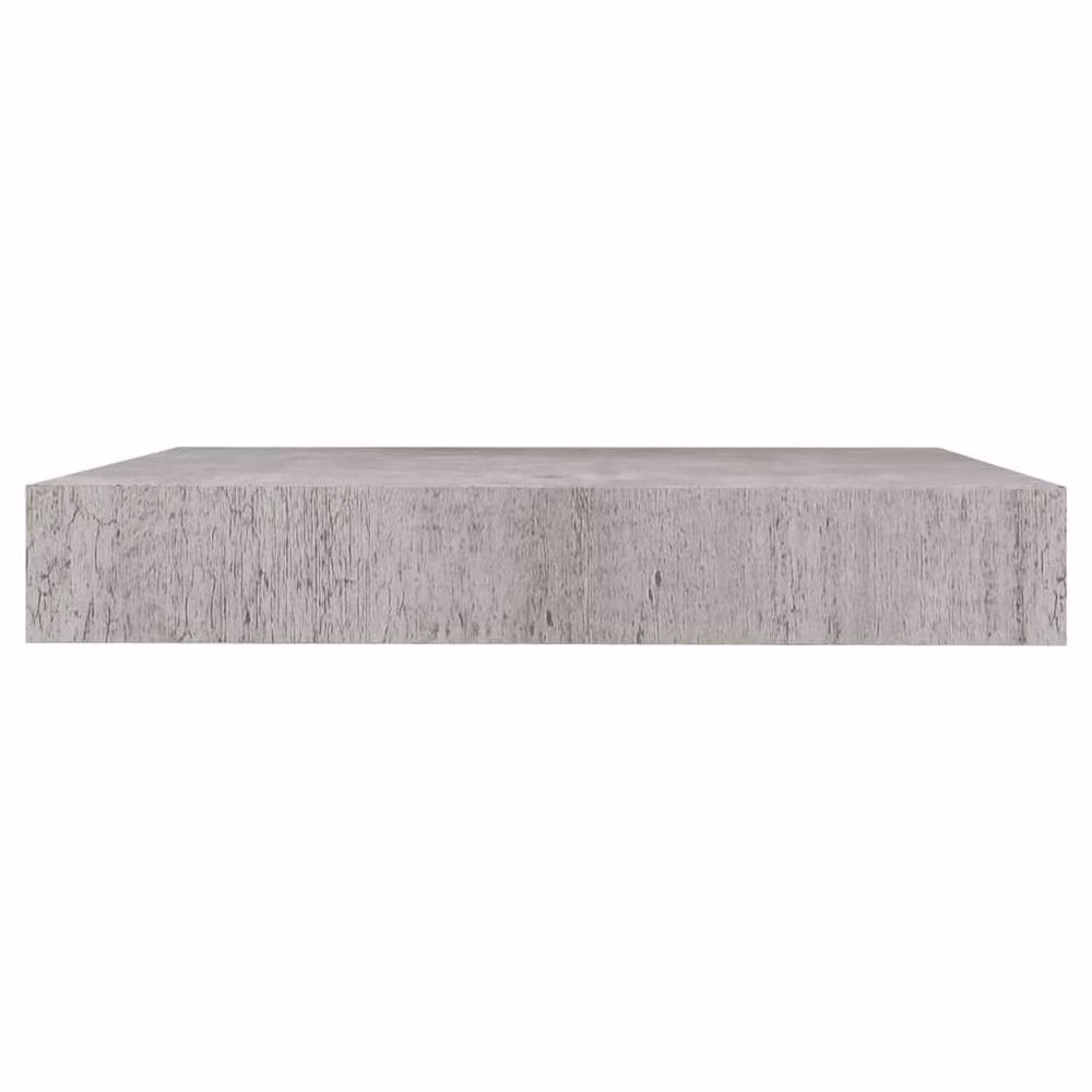 Berkfield Home Floating Wall Shelves, 4 Piece Set, Grey MDF, W: 23 cm, D: 23.5 cm, H: 3.8 cm – 2