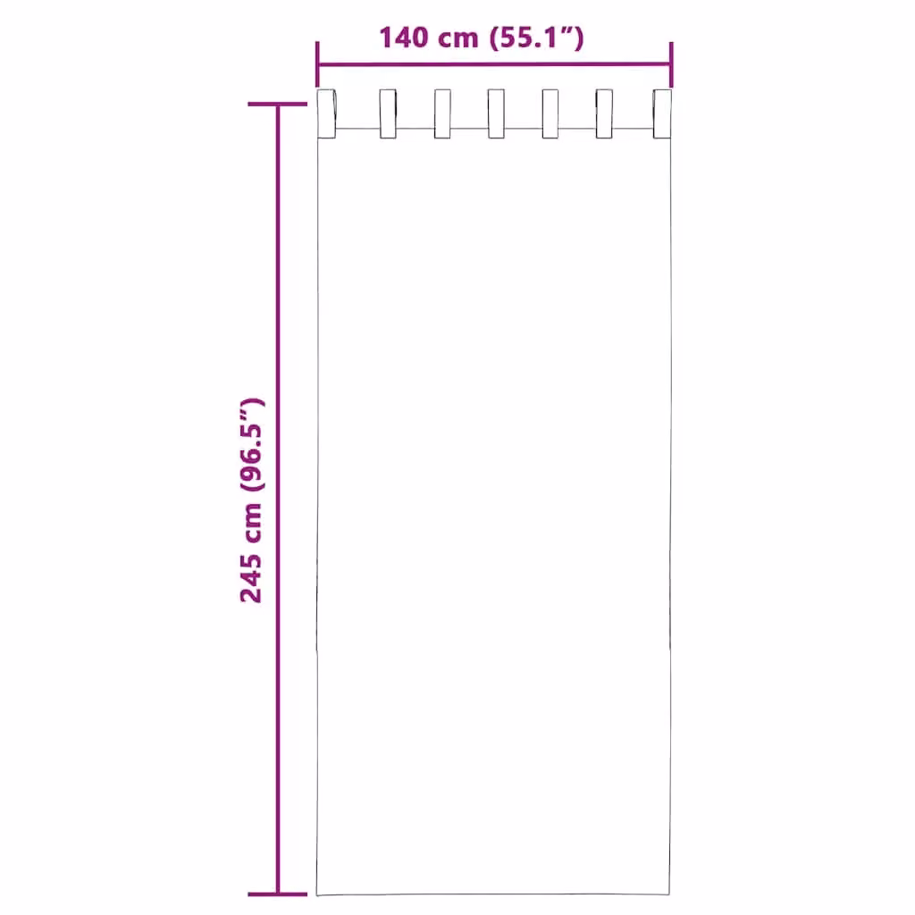 Berkfield Home Pink Voile Curtains with Rod Pockets, 2 Pack, W: 140 cm, H: 245 cm – 2