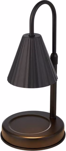 H&O Direct Dimmable Metal Tabletop Candle Warmer Lamp in Black – 1