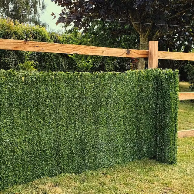 True Products Artificial Conifer Hedge Screening, Green, Height: 100 cm