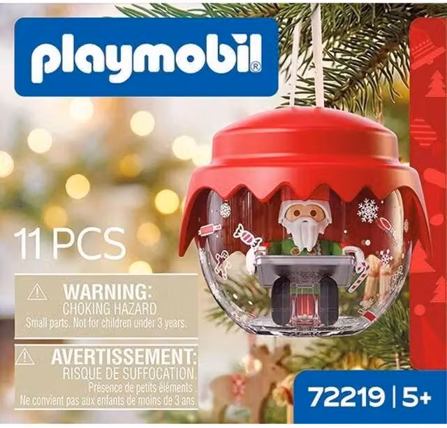 Playmobil Red Baker Hanging Christmas Ornament