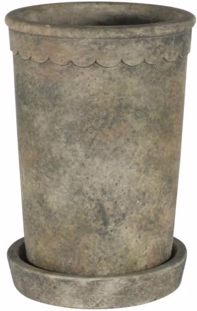 KDMD Medium Cement Paysanne Planter 2 Pack in Light Grey – 1