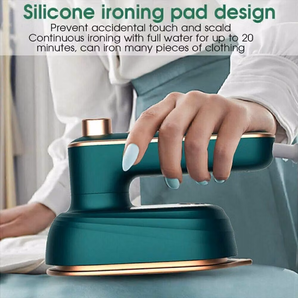 NESTLUNE Professional Portable Handheld Micro Steam Iron in Green – 5