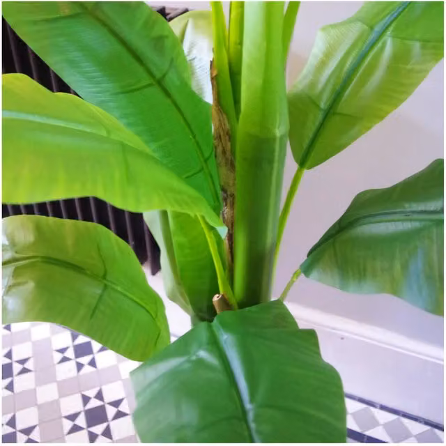 Leaf Design UK Artificial Banana Tree Tropical Plant in Green