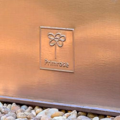Primrose Galvanised Steel Flared Square Planter Tub in Bronze/Brown, W: 48 cm, H: 26 cm – 3