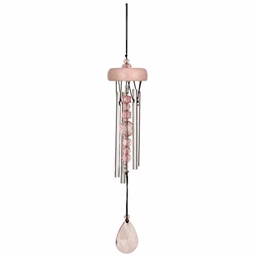 Woodstock Chimes Sparkle Hanging Pink Wind Chime