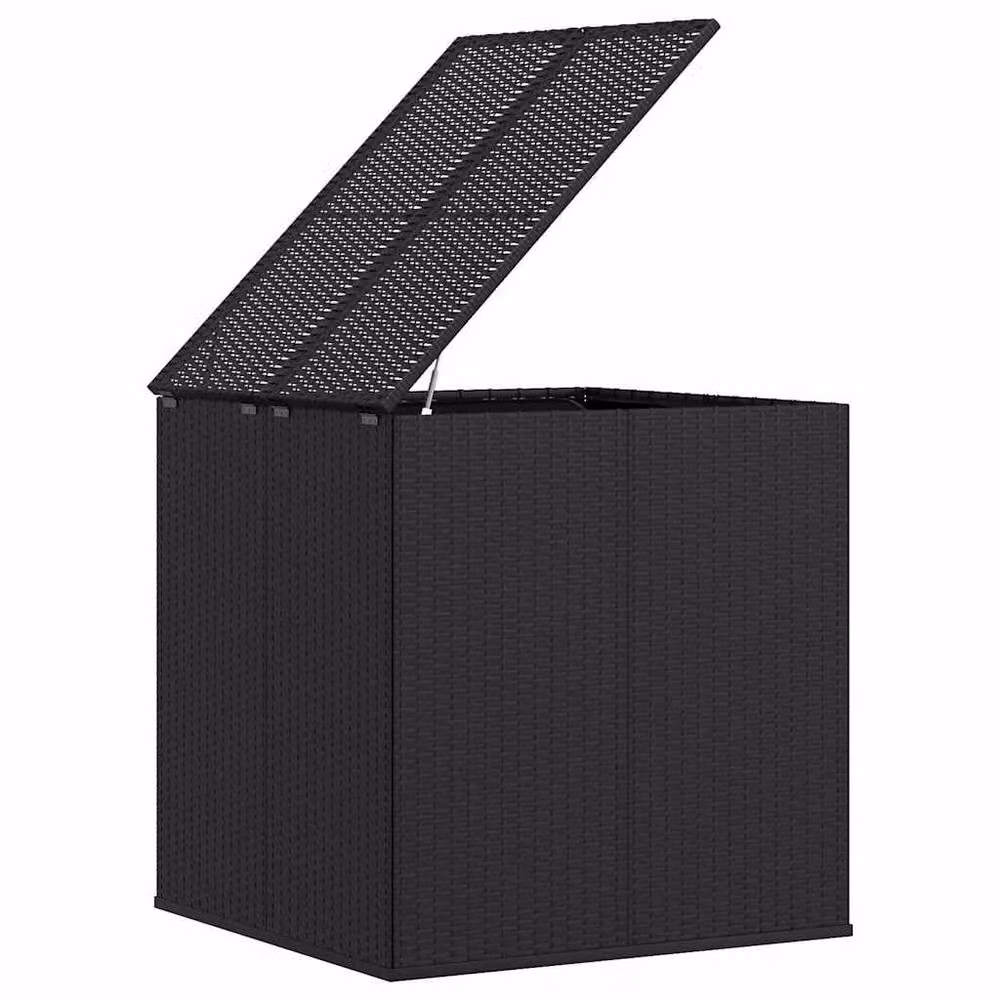 Berkfield Home Black PE Rattan Garden Cushion Box with Soft Close Lid W/D/H: 100 x 97.5 x 104 cm – 3
