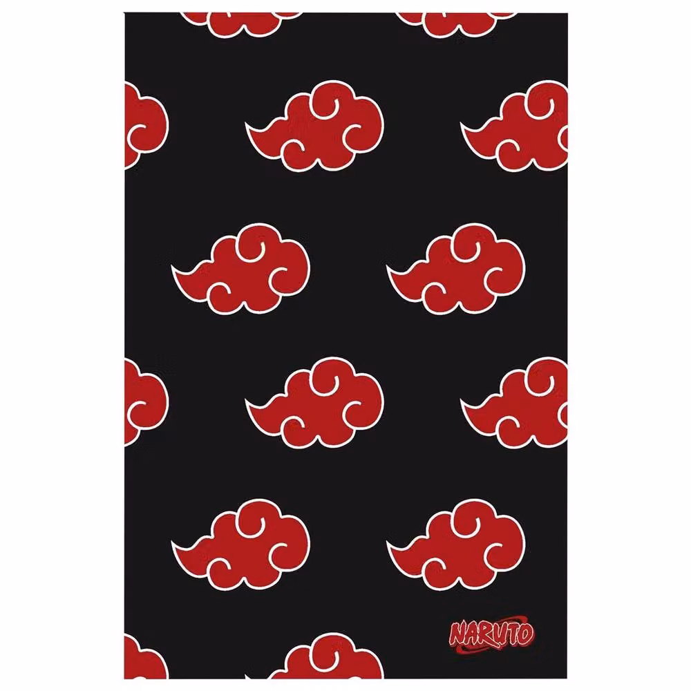 Naruto Akatsuki Symbol Fleece Baby Blanket in Black and Multicolour, Crib Size – 2