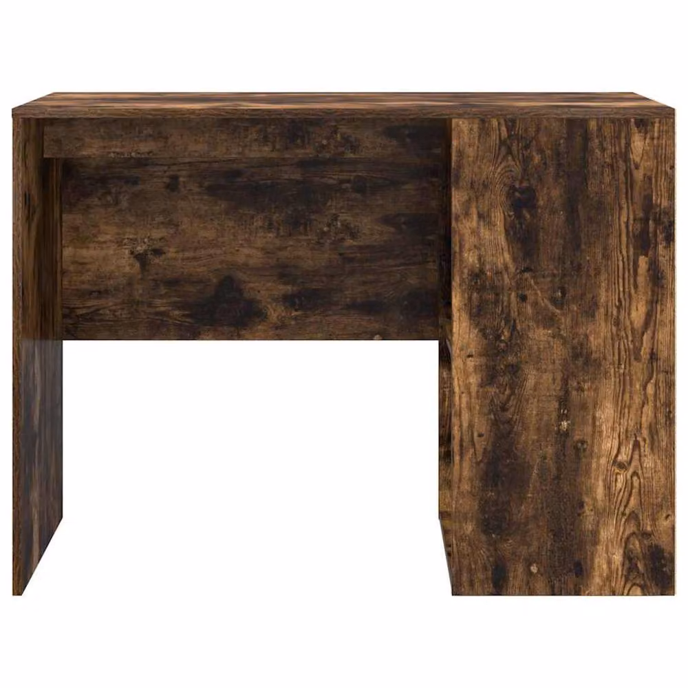 Berkfield Home Smoked Oak Writing Desk in Brown, Engineered Wood – 5
