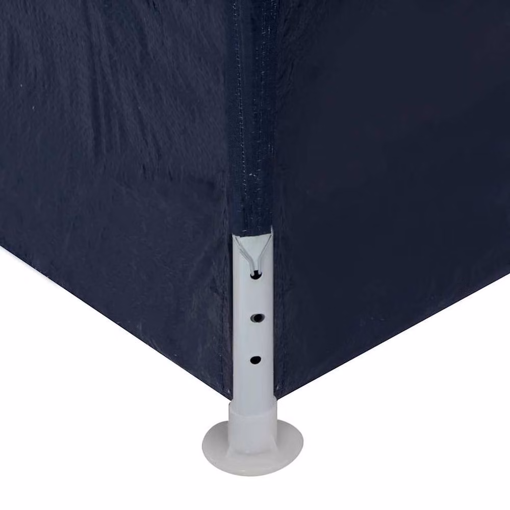 Berkfield Home Garden Blue Steel Marquee with Window W/D/H: 12 x 3 x 2.55 m – 4