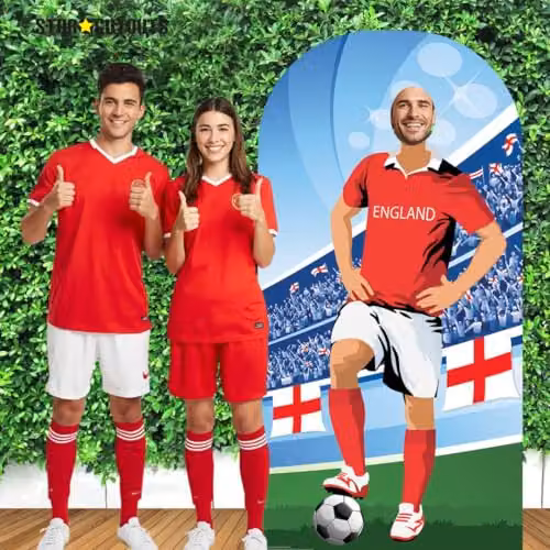 Star Cutouts SC1164 England World Cup 2026 Stand-In Cardboard Cutout, Multicolour, Height: 190 cm – 5