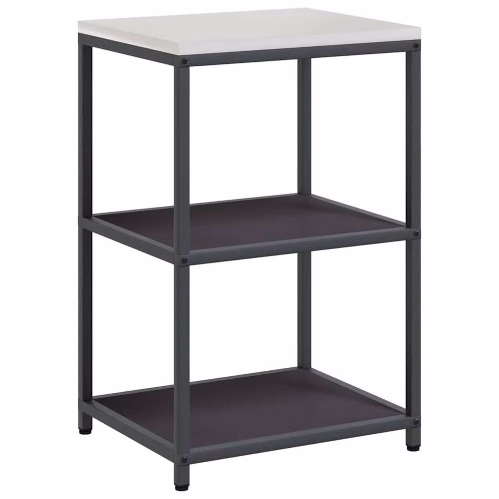 Berkfield Home Kitchen Storage Shelf in Matt Black Steel – 2