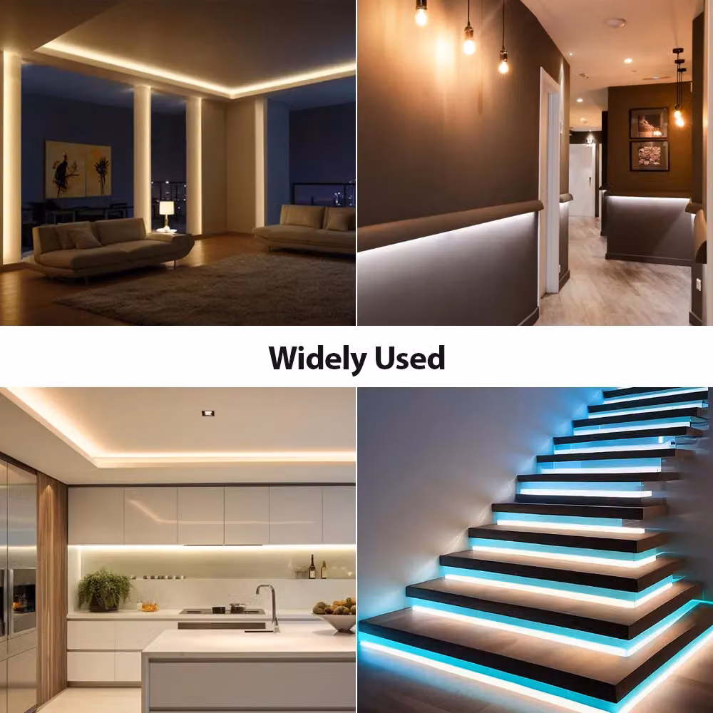 ENER-J COB LED Strip Light Kit, 5m, 24V, Cool White 6500K, Dimmable with UK Plug and Power Supply – 7