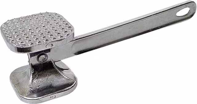 KDMK Cast Aluminium Meat Tenderizer Mallet in Silver