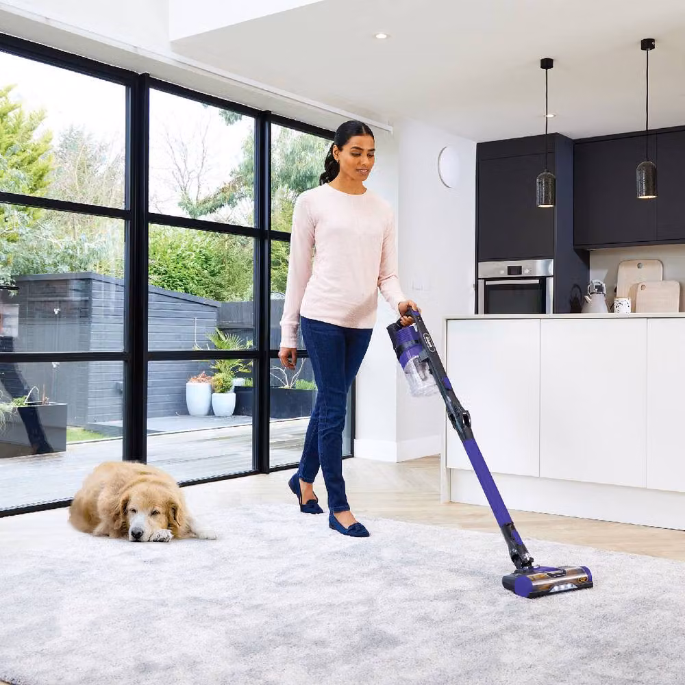 Shark Anti Hair Wrap Cordless Stick Vacuum Cleaner Flexology Pet IZ202UKT in Black and Purple – 5