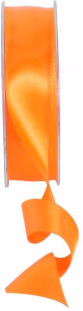 KDMD Orange Satin Polyester Ribbon, 25mm, 2 Pack