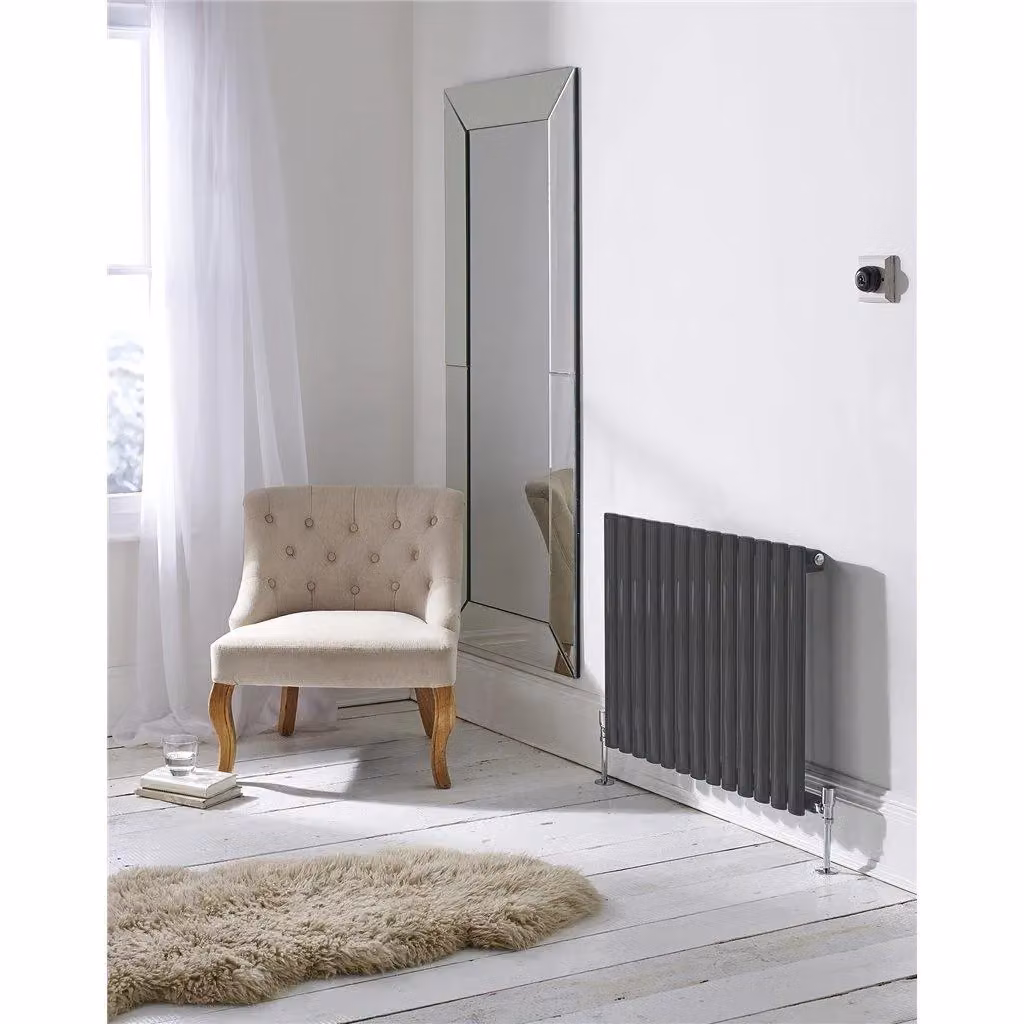Clifton Anthracite Horizontal Double Panel Radiator, H 60 cm x W 54 cm – 2