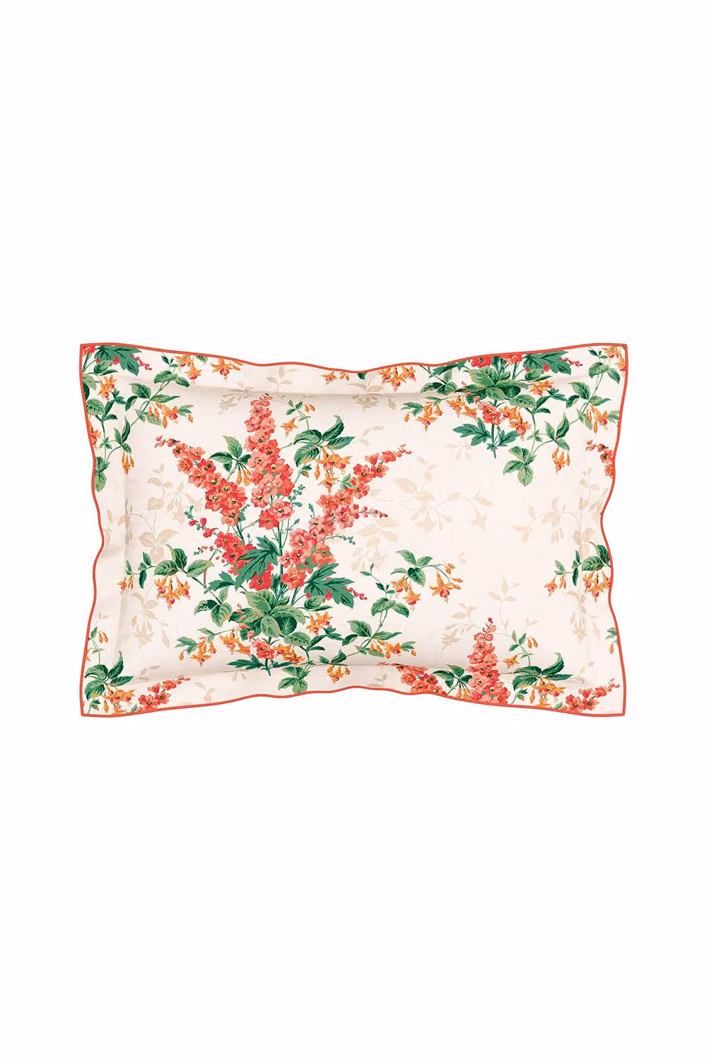 V&A Larkspur Meadow Floral Duvet Cover Set, Coral and Multicolour, W: 140 cm, L: 200 cm – 2