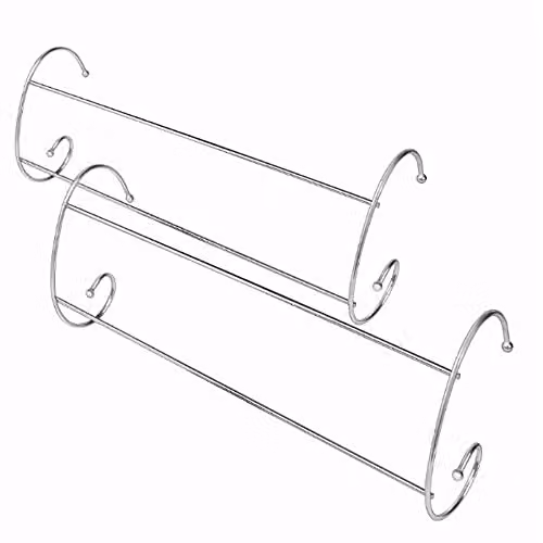 Addis Silver Metal Chrome Radiator Airers, 2 Pack