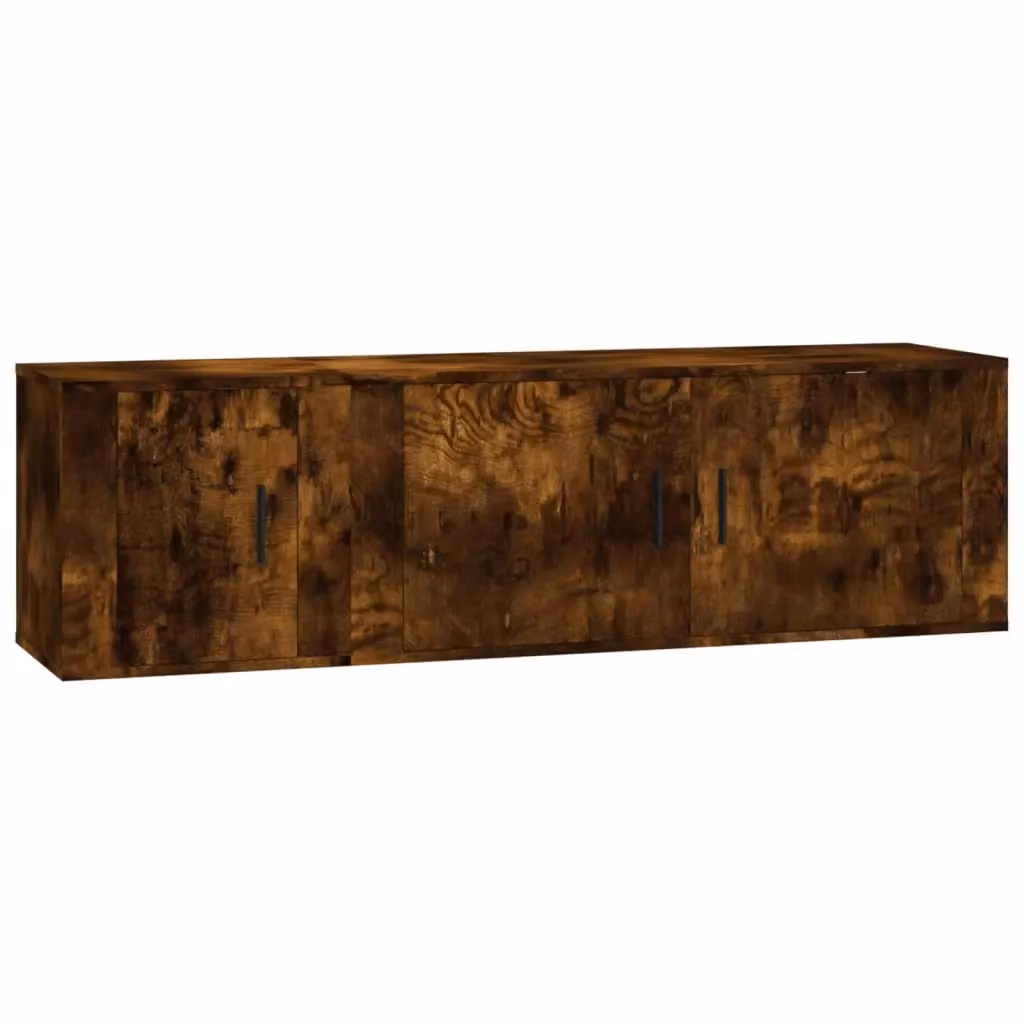 Berkfield Home 2 Piece Smoked Oak TV Cabinet Set in Brown – 2