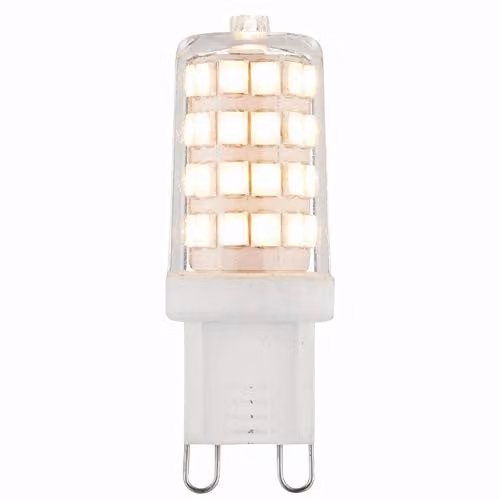 Loops 3.5W LED G9 Warm White 3000K 400 Lumen Transparent Bulb, H 49 mm x W 17 mm