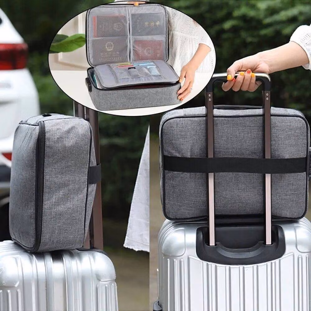 KORVIXA Waterproof Document Box Storage Organizer in Grey, Width: 50 cm – 4