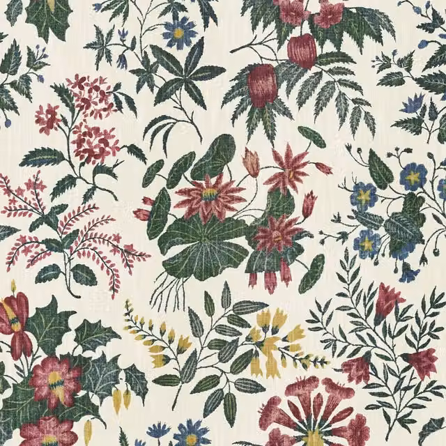 LODDIGES Achillea Wallpaper Sample in Multicolour H 42.0 cm x W 29.7 cm