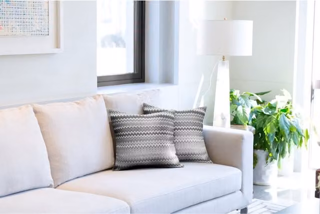 NewEdgeBlinds Venice Square Graphic Cushion Covers in Grey