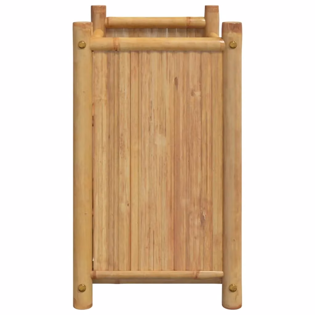 Berkfield Home Brown Bamboo Planter Tub, W/D/H: 50 x 30 x 50 cm – 2