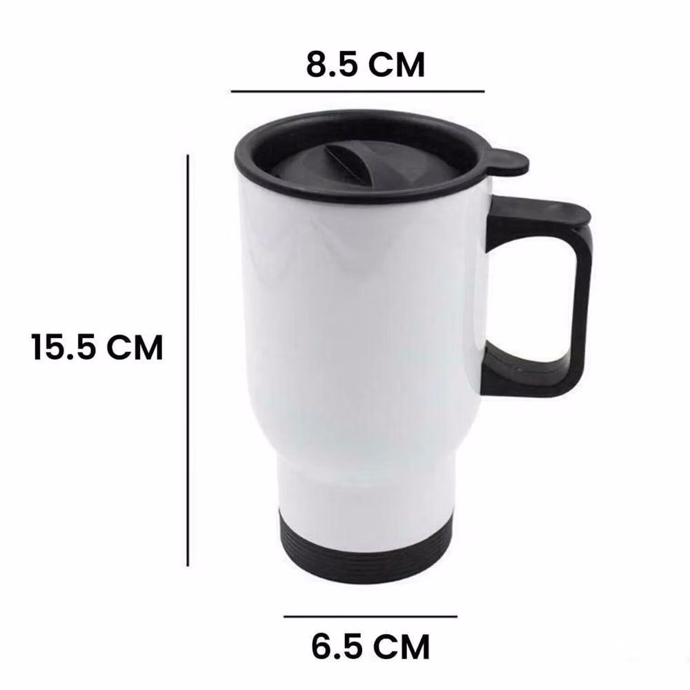 NESTLUNE White Insulated Thermal Sublimation Travel Mug with Lid, 2 l – 1