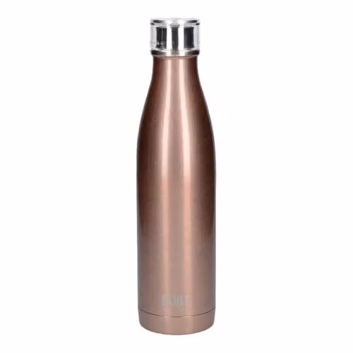 BUILT New York Perfect Seal Leakproof Stainless Steel Water Bottle, 450 ml, Gold