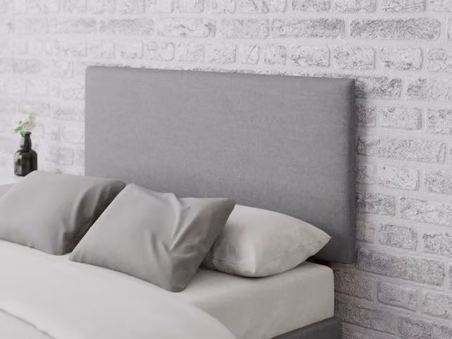 Aspire Store Garland Velvet Upholstered Headboard in Grey, Width: 60 cm