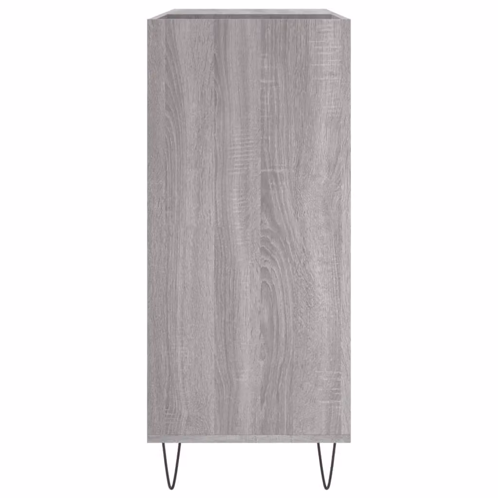 Berkfield Home Record Cabinet in Grey Sonoma, W: 84.5 cm, D: 38 cm, H: 89 cm – 3
