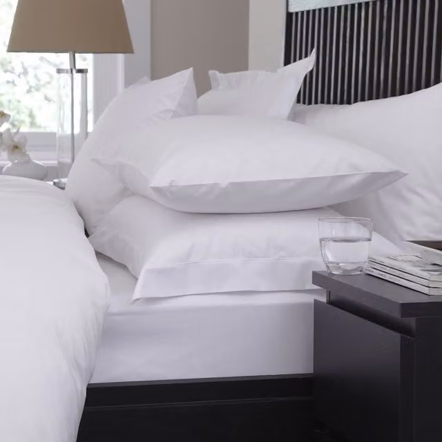 Charlotte Thomas White Percale Combed Cotton Oxford Pillowcase, 69 x 69 cm