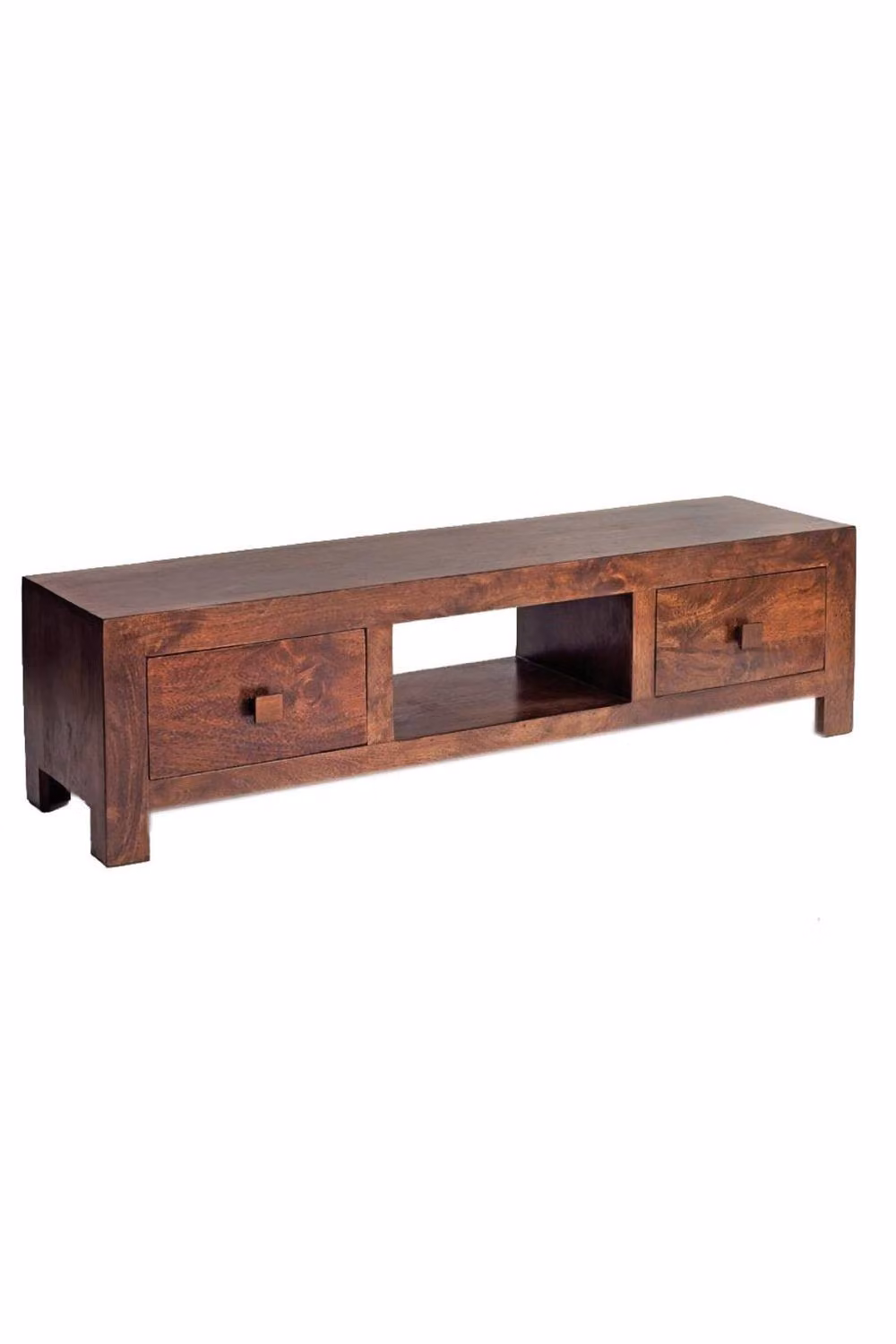 IH Design Southborough Mango Solid Wood Plasma Media Unit with Drawers in Brown – 2