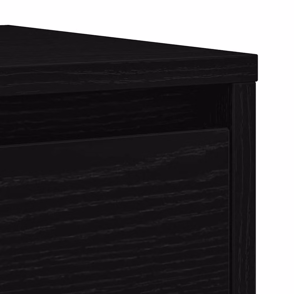 Berkfield Home Black Oak Sideboard, W/D/H: 29.5 x 34 x 76 cm – 4