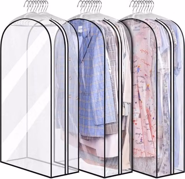 Nordara Transparent Gusseted Waterproof Suit Covers and Garment Bags – 1