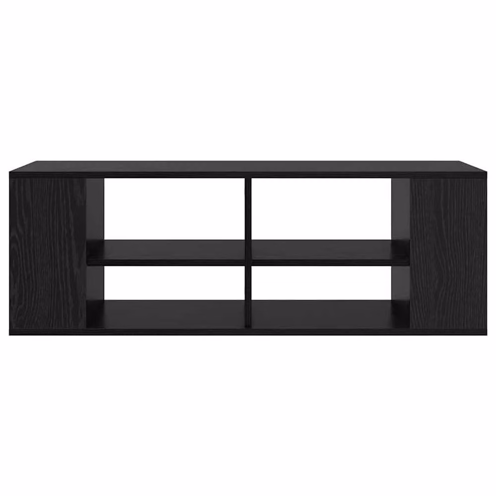 Berkfield Home Modern Wall Mounted TV Cabinet in Black Oak, W: 102 cm, D: 35 cm, H: 35 cm – 5